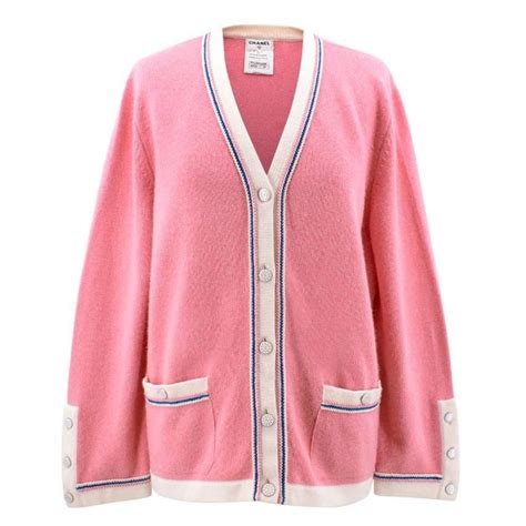 chanel inspired pink cardigan
